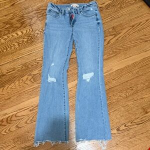 Lucky Brand Light Blue Distressed Flare Jeans